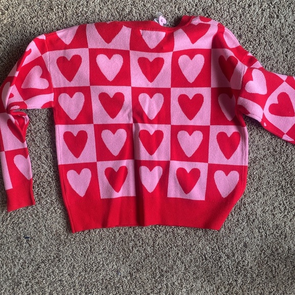 Cute heart pattern cardigan  - Picture 3 of 4